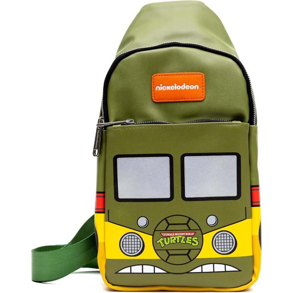 Nickelodeon Teenage Mutant Ninja Turtles Olive Green Vegan Leather Crossbody Bag